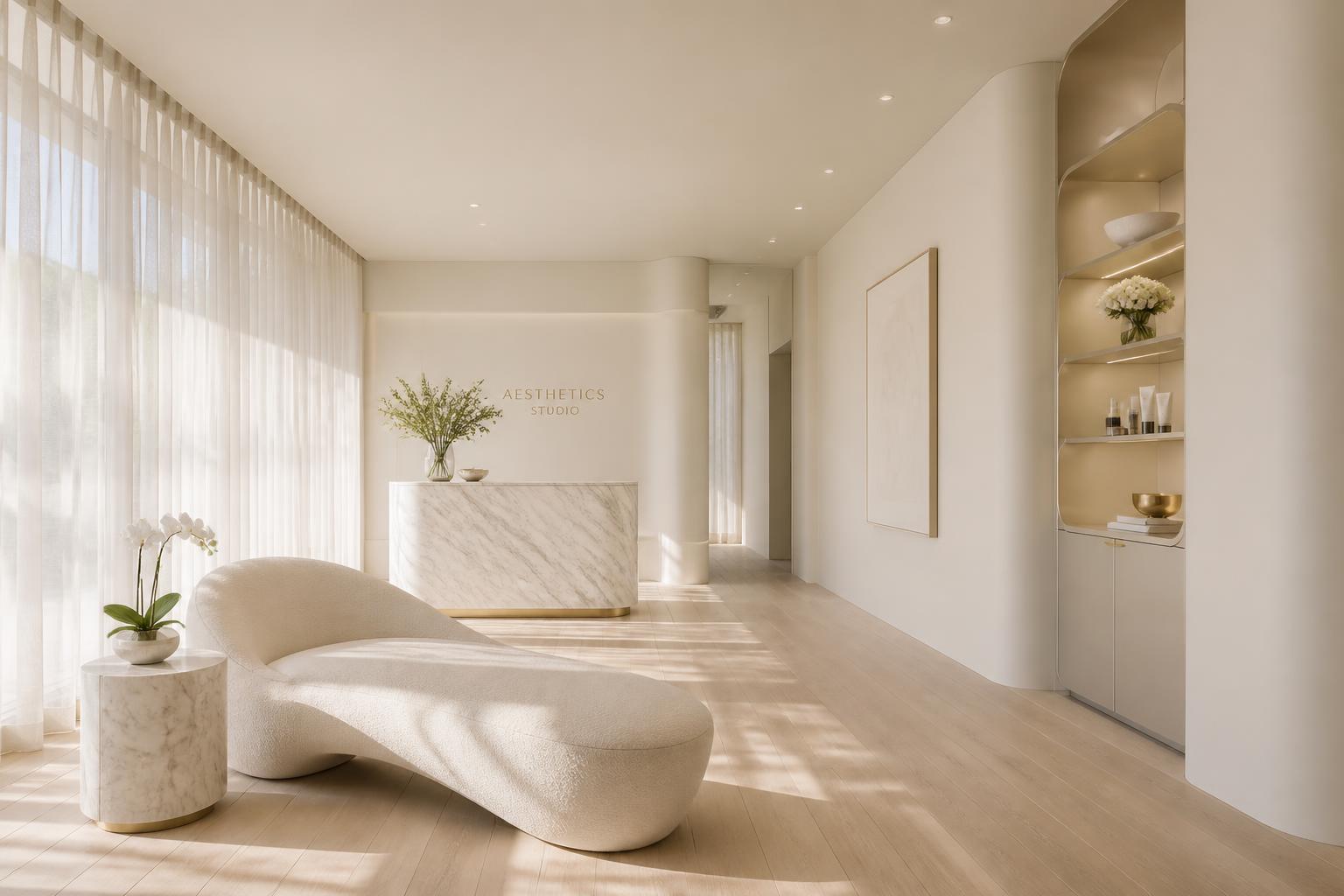 Luxury medical aesthetics studio interior